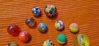 18 Pezzi Palle Rimbalzanti Colorate per Bambini