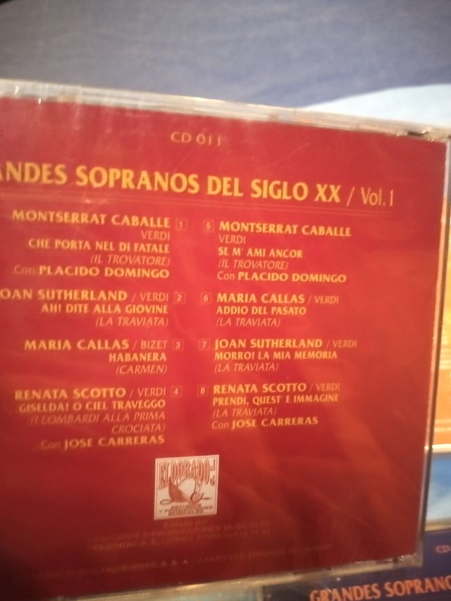 Lote de 4CD Sopranos y Tenores sigloXX