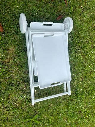 Carro/bar jardin blanco