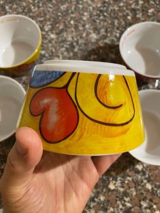 Egan Campo di cuori porcellana set 6 ciotole