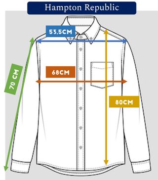Camisa cuadros azules Hampton Republic - XXL