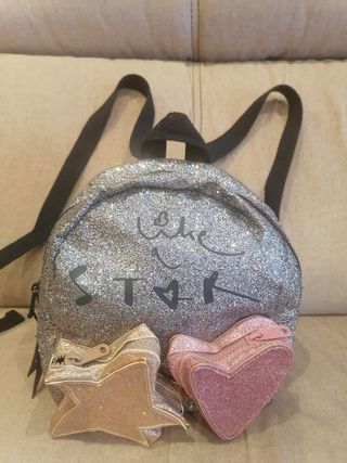 Mochila de purpurina niñas