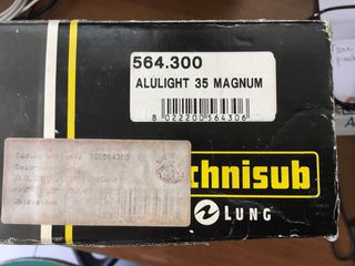 Due torce subacque ALULIGHT, mod 50/02 e 35 magnum