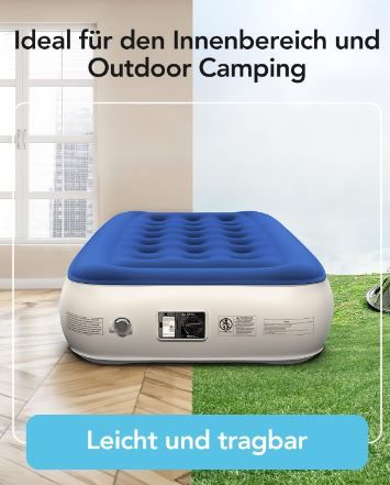 Colchón hinchable individual con bomba eléctrica