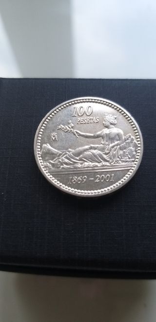 Moneda 100 pesetas plata