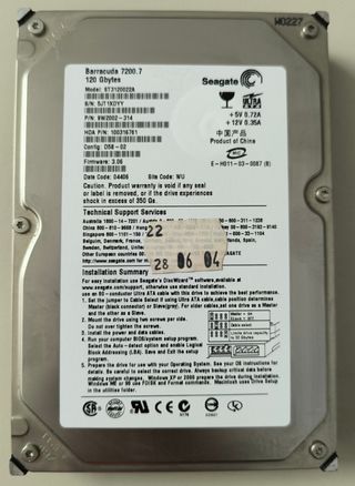 Disco duro Seagate Barracuda 7200 rpm