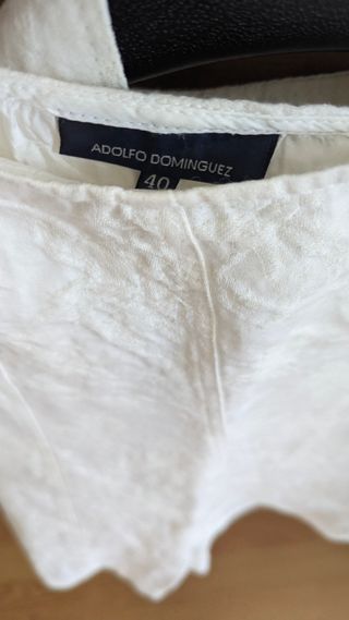 Traje blanco mujer Adolfo Domínguez