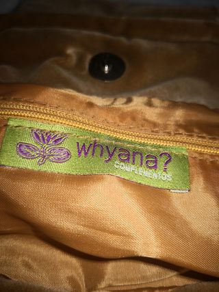 Bolso de mano multicolor marca whyana.