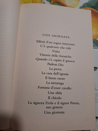 Libro "una giornata" di Pirandello
