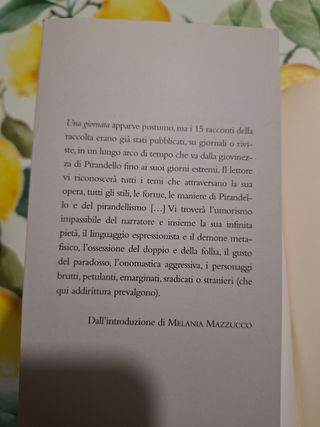 Libro "una giornata" di Pirandello