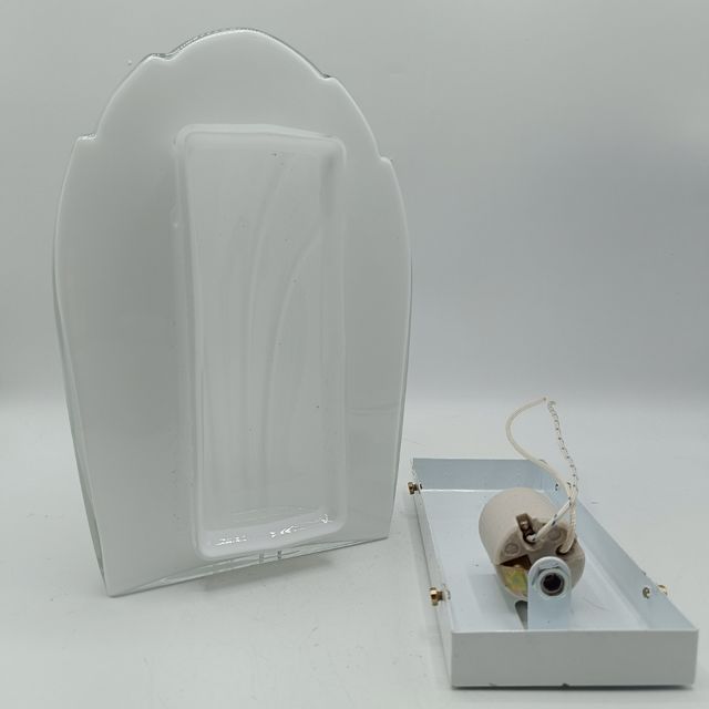 Lámpara aplique tipo art deco, años 80.