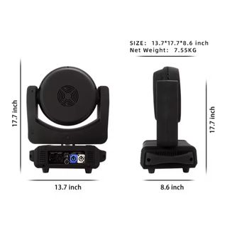 ✅️Cabeza movil Led Wash Zoom 3x18W RGBW+UV