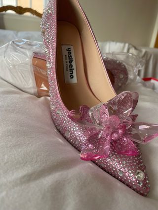 Zapato de tacón cristal Talla 38