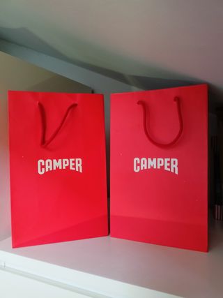 Lote 2 bolsas papel Camper