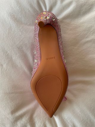 Tacones cristales Talla 39