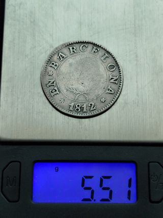 🪙 1 peseta de Barcelona de José Napoleón, 1812