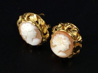 pendientes oro 18k con piedra con circonita