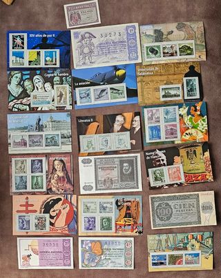 Sellos,billetes del franquismo