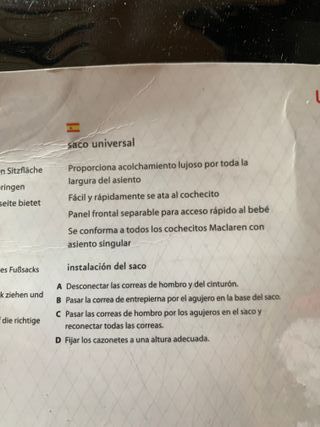 Maclaren Saco Universal para Carrito