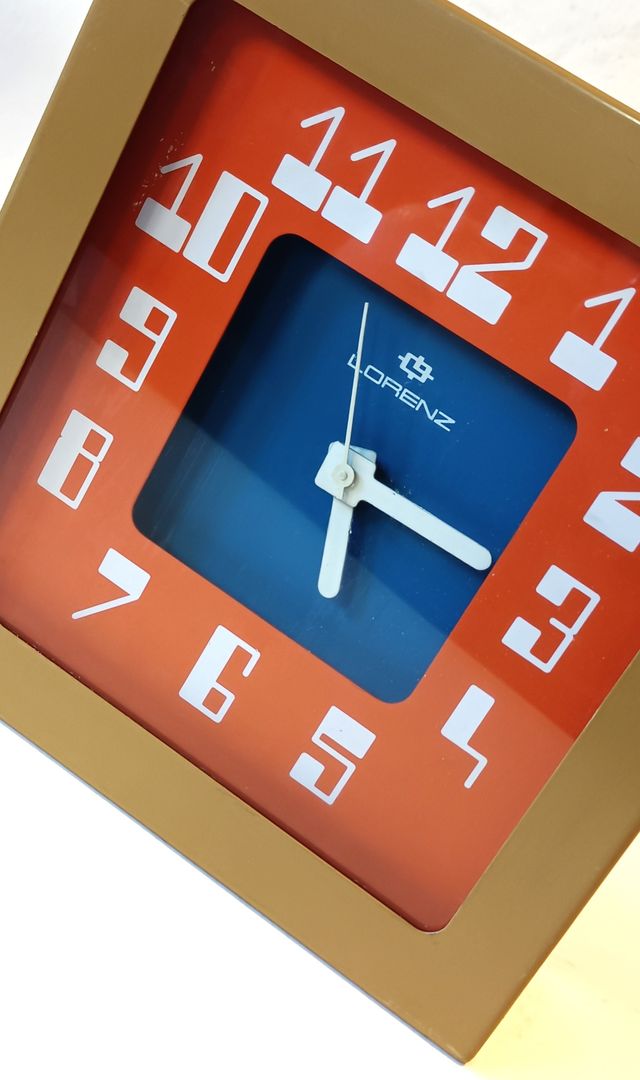 Reloj de pared. LORENZ. ITALIA. Años 70. Vintage.