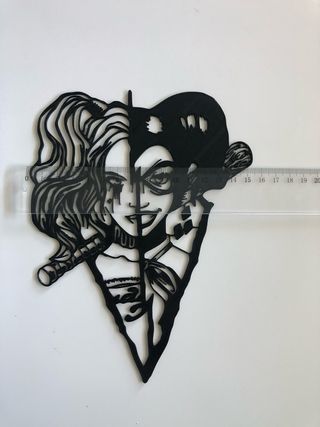 Adorno Harley Quinn Arlequín 3D