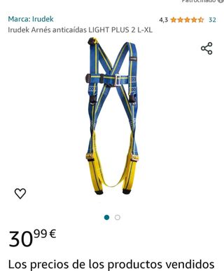 Arnés anticaidas, IRUDEK