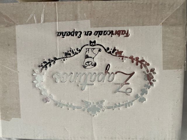 Zapato-botines ingles de charol gris talla 21