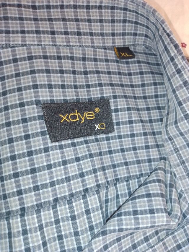 Camisa cuadros manga corta