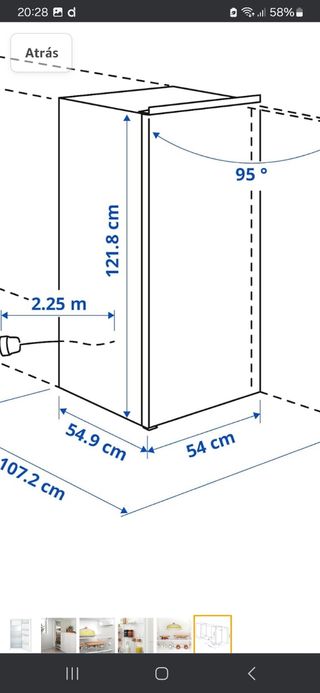 Nevera empanelable ikea