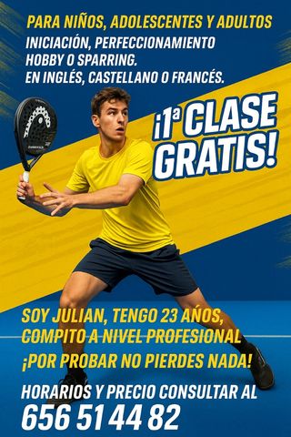Clases de tenis y padel