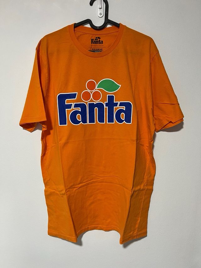 shirt camiseta naranja pull and bear