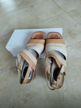 Sandalias Sra,piel.