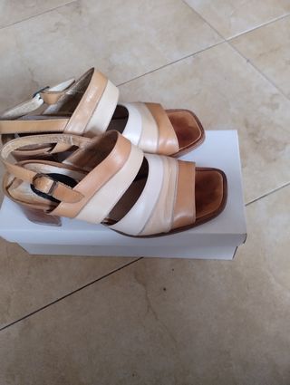 Sandalias Sra,piel.
