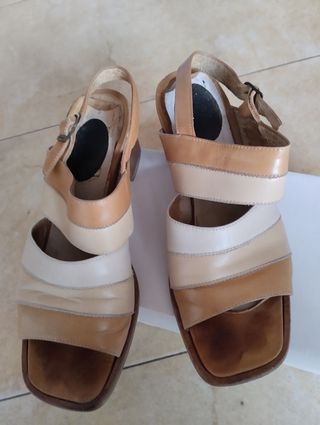 Sandalias Sra,piel.