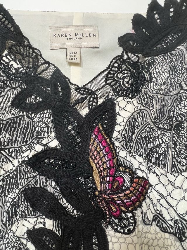 Vestido seda Karen Millen