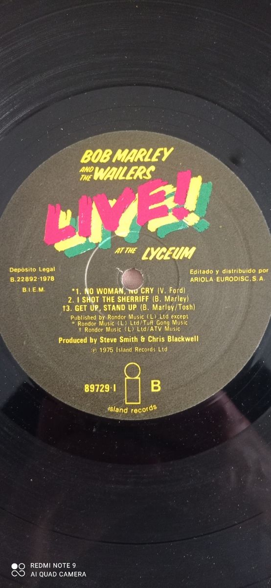 Disco vinilo original de Bob Marley