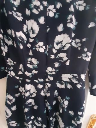 Mono vestido corto Bershka estampado azul blanco M