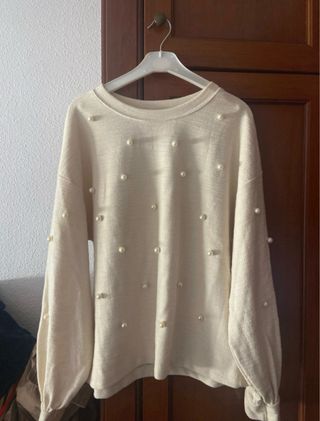 Jersey de zara con perlas