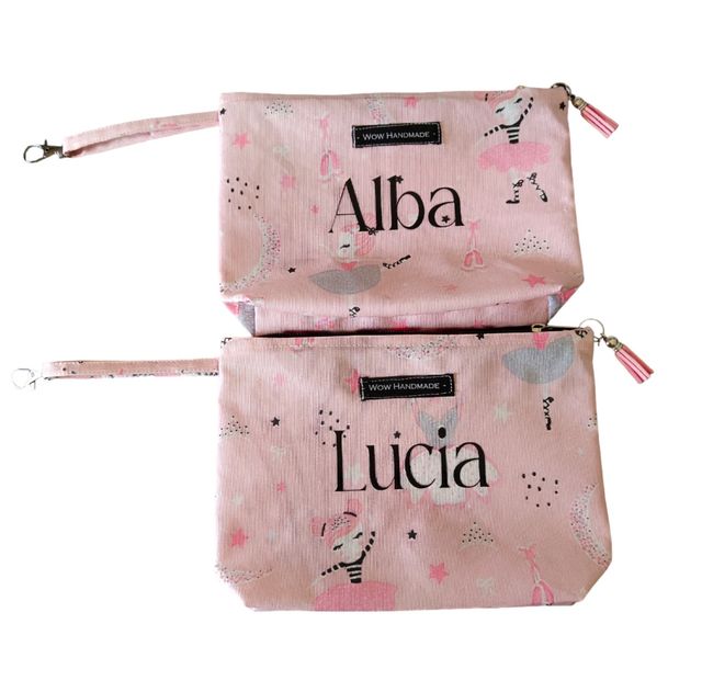 Borsa da toilette impermeabile con nome