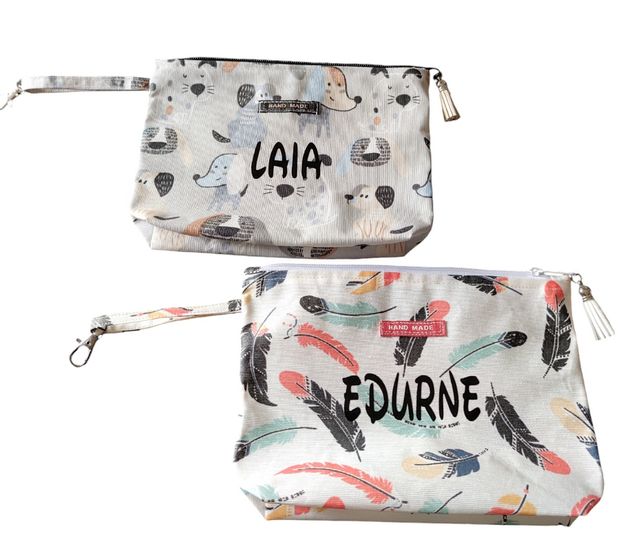 Borsa da toilette impermeabile con nome