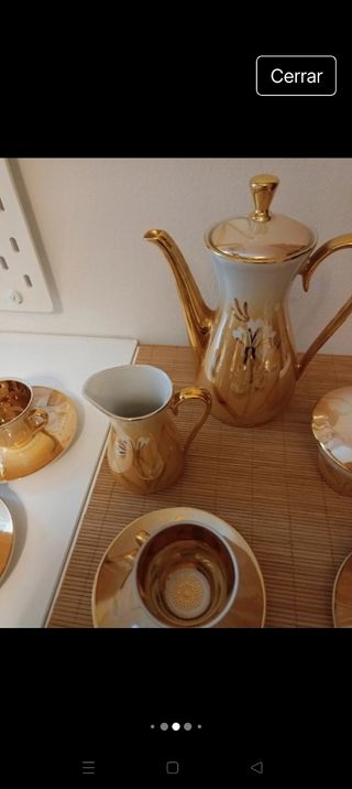 juego de café antiguo