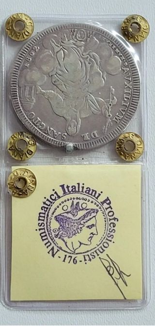 SCUDO 1802 - STATO PONTIFICIO - PIO VII 