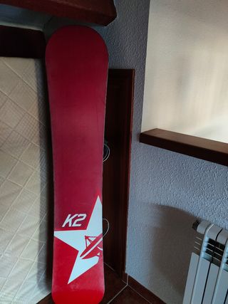 Tabla Snow K2 satélite con fijaciones