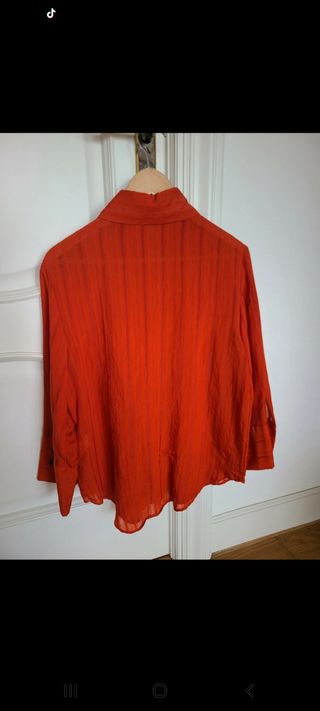 Camisa semitransparente zara