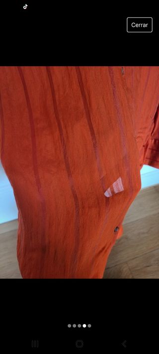 Camisa semitransparente zara