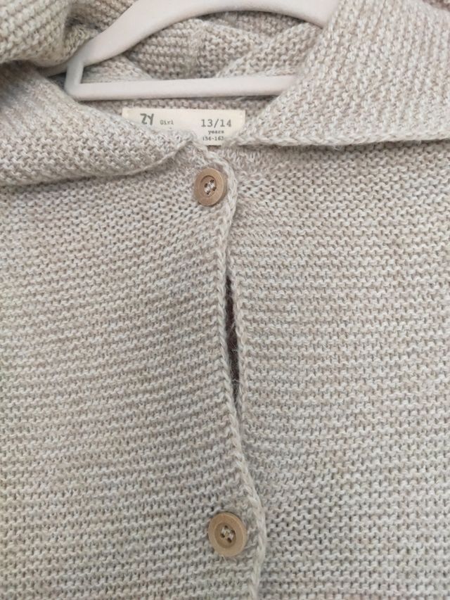 Chaqueta niña color arena