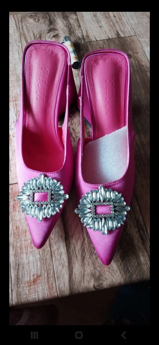 Zapatos fucsia tacon 10.5cm