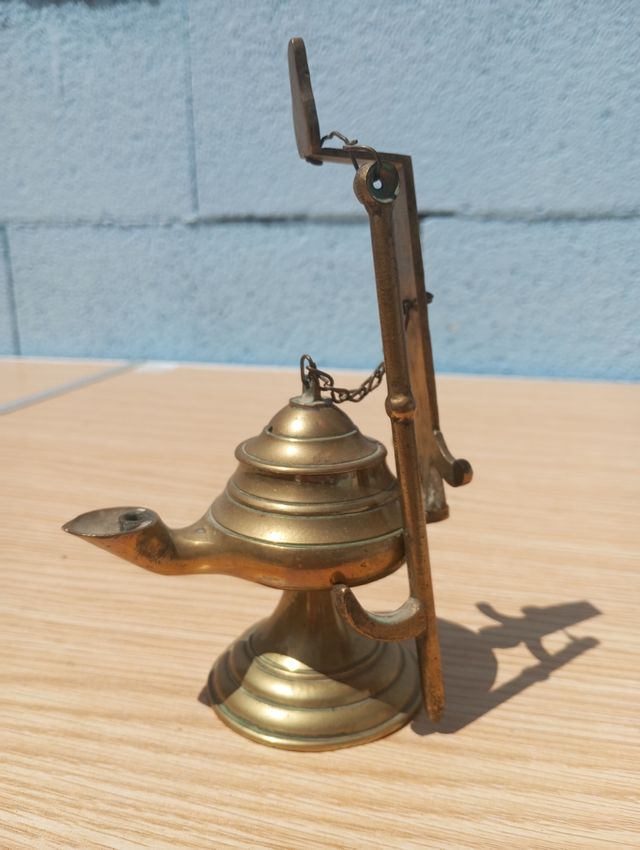 Candil pequeño de bronce