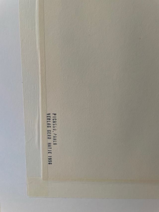 LITOGRAFIA DI PICASSO CERTIFICATO DI AUTENTICITÀ!
