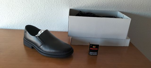 Zapatos de piel panter